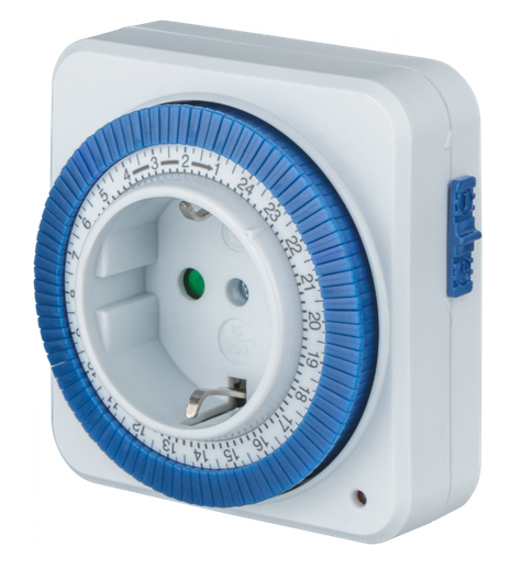 Таймер Navigator 61 558 NTR-A-S02-WH розеточный электромеханический