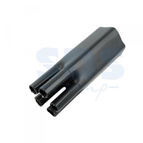 Термоусаживаемая перчатка на 5 жил 90.0 / 50.0 мм черная REXANT 48-5090