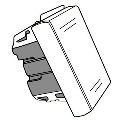 DKC  VIVA Выключатель  Белый  1-полюсный 1 модуль  45011